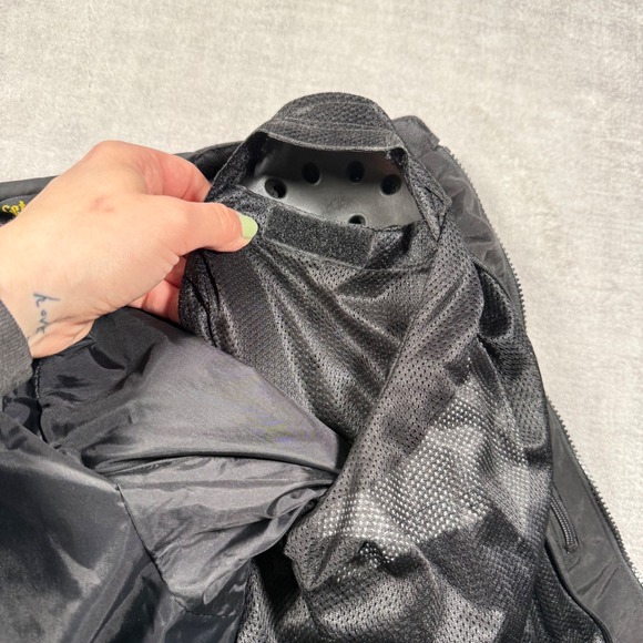 Scorpion EXO Motorcycle Jacket Womans Medium Black Leather Riding Biker Moto - Picture 10 of 16